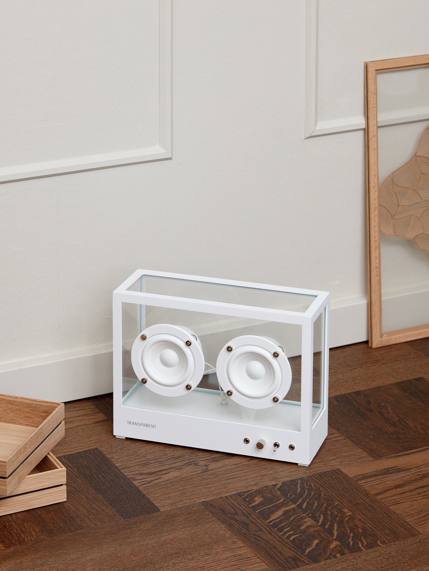 Small Transparent Speaker by Transparent - White