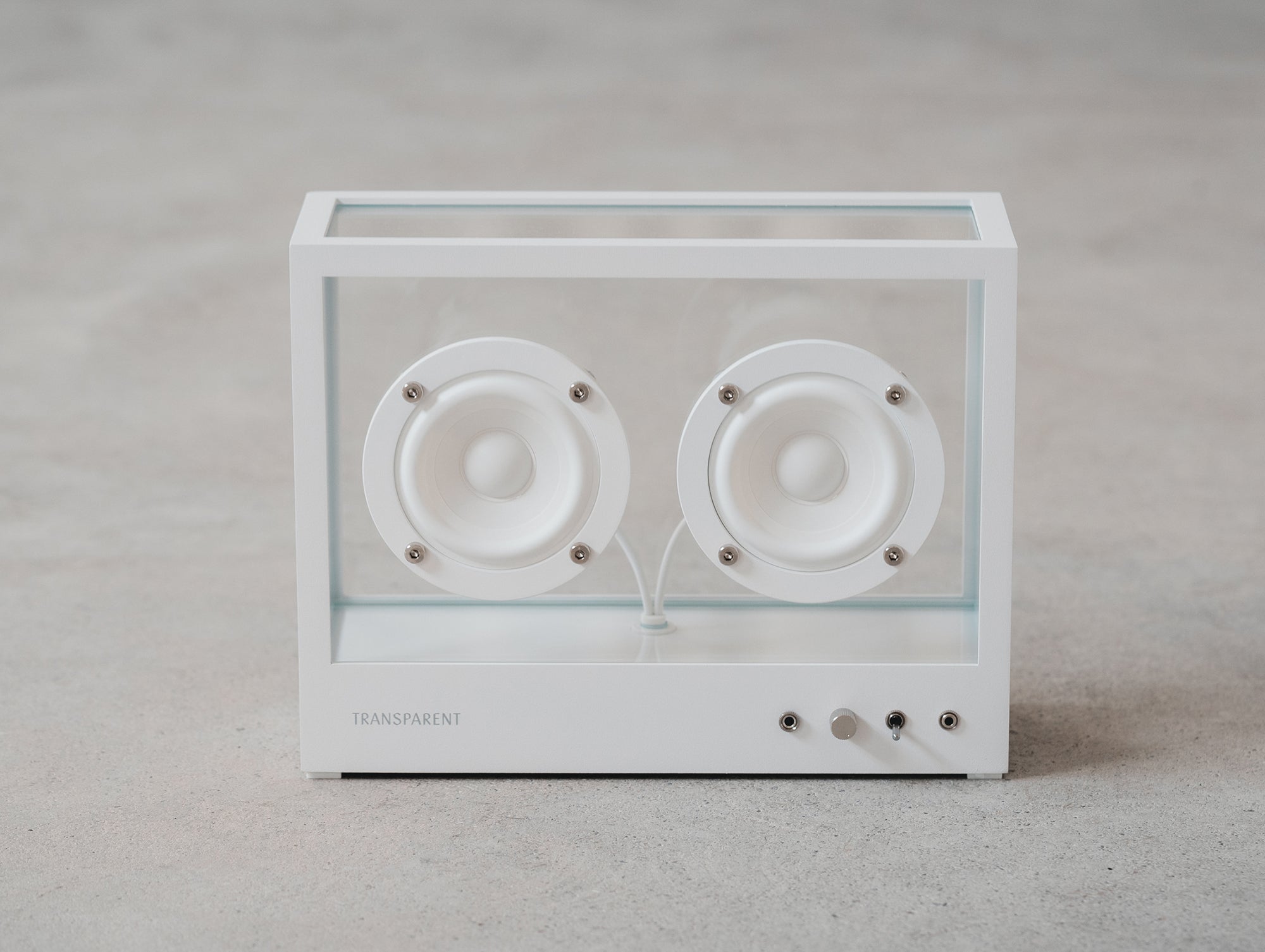 Small Transparent Speaker by Transparent – Really Well Made