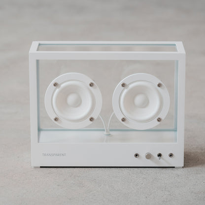 Small Transparent Speaker by Transparent - White