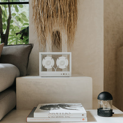 Small Transparent Speaker by Transparent - White