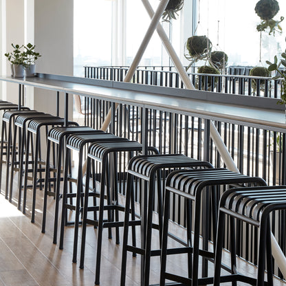 Palissade Bar Stool by HAY - Anthracite