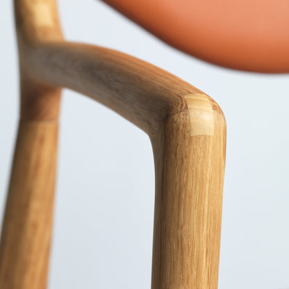 Salon Chair by Ro Collection - Oiled Oak Detail