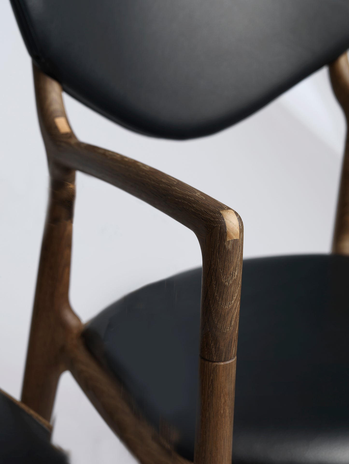 Salon Chair by Ro Collection - Smoked Oak Detail