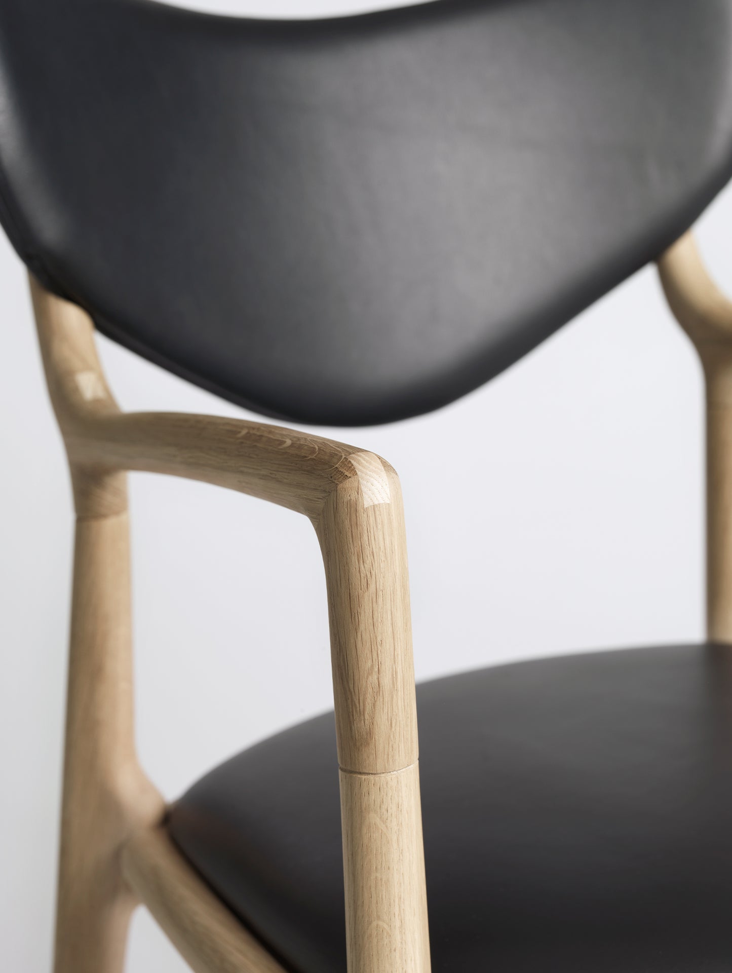 Salon Chair by Ro Collection - Soaped Oak Detail