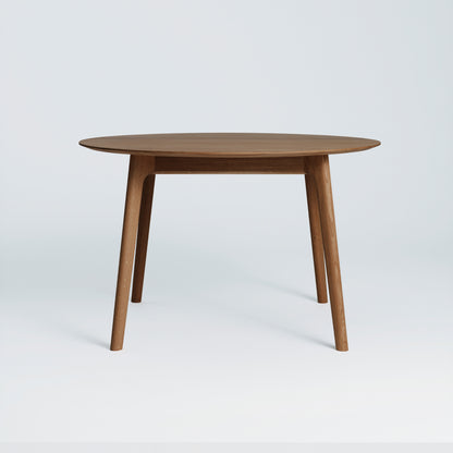 Salon Extendable Table - Round by Ro Collection - Smoked Oak / Length: 120 cm (Without Extension Plates)