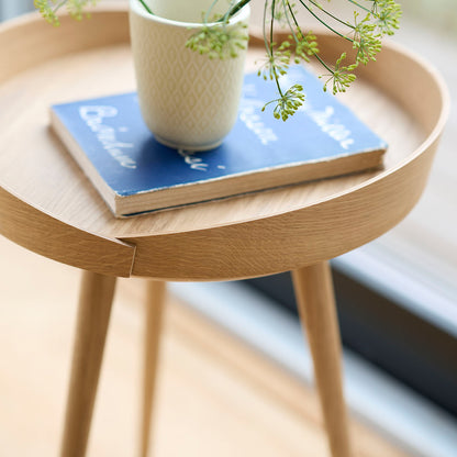 D106 Bakke Top Tray Table by FDB Mobler - Lacquered Oak
