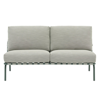 Settle 2-Seater Sofa by Muuto - Dark Green / Weave 2