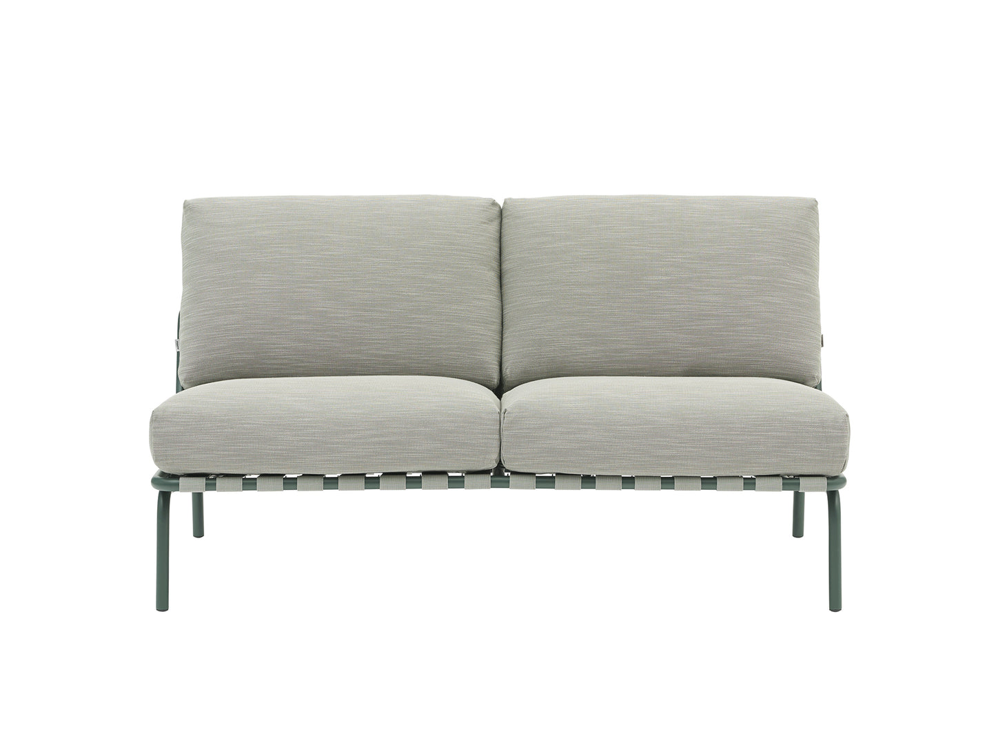 Settle 2-Seater Sofa by Muuto - Dark Green / Weave 2