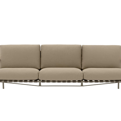 Settle 3-Seater Sofa by Muuto / Taupe Frame / Ribbed Weave 05