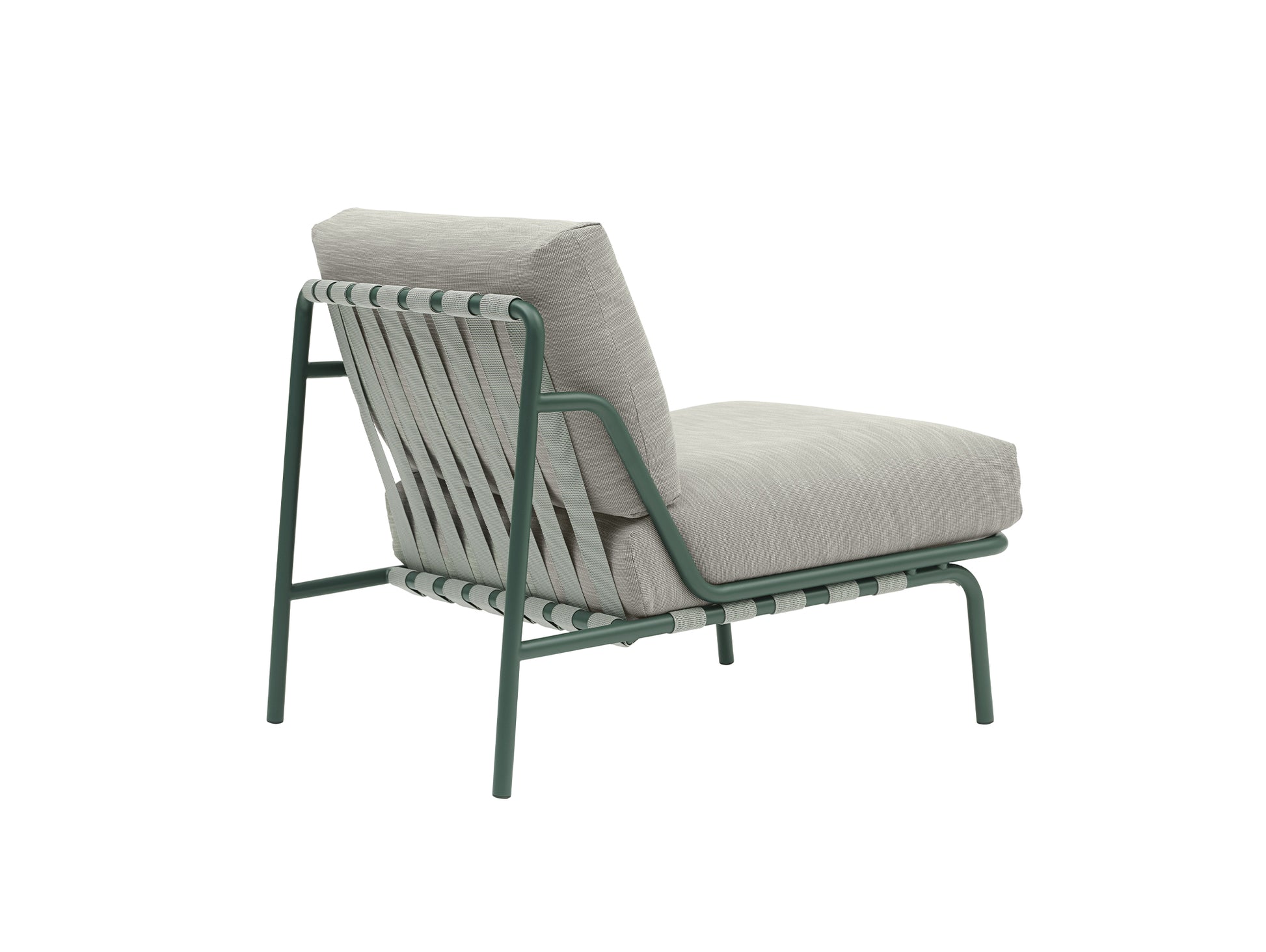 Settle Lounge Chair without Armrest by Muuto - Dark Green / Ribbed Weave 02