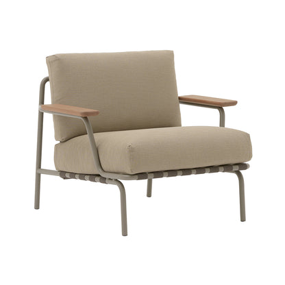 Settle Lounge Chair by Muuto - Taupe Frame / Ribbed Weave 05