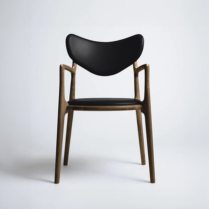 Salon Chair by Ro Collection  - Smoked Oak / Exclusive Black