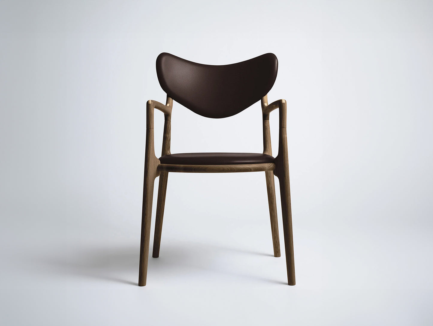 Salon Chair by Ro Collection  - Smoked Oak / Exclusive Choco