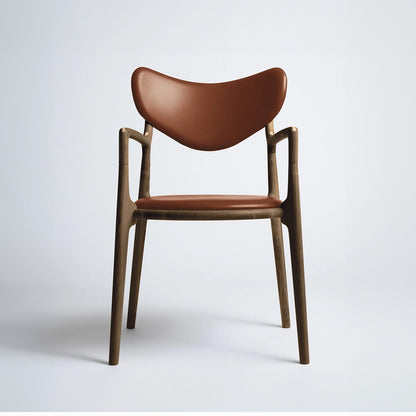 Salon Chair by Ro Collection  - Smoked Oak / Supreme Cognac