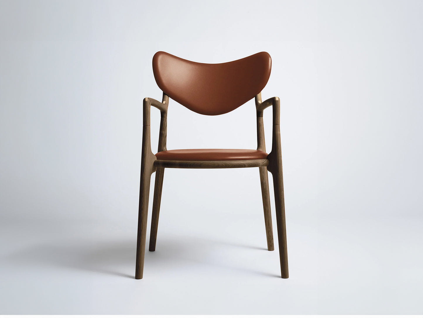 Salon Chair by Ro Collection  - Smoked Oak / Supreme Cognac