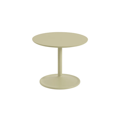 Soft Side Table by Muuto - Diameter : 48 cm / Height: 40 cm in beige green laminate top and beige green base