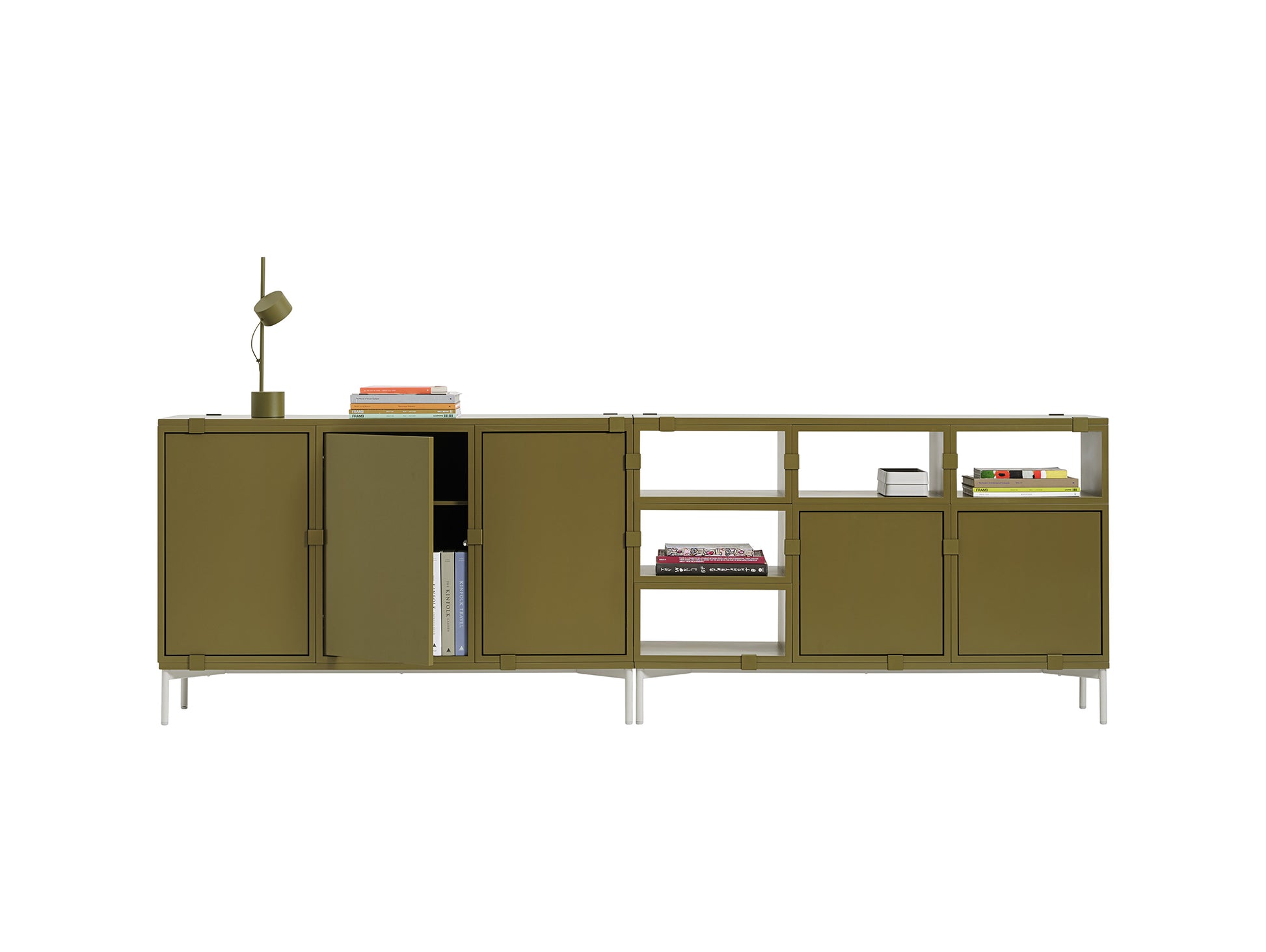 Stacked Storage System - Sideboard by Muuto / Configuration 2 / Brown Green