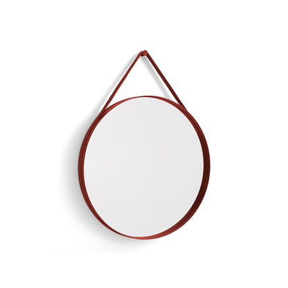 Strap Mirror No 2 by HAY - D 70 cm / Red