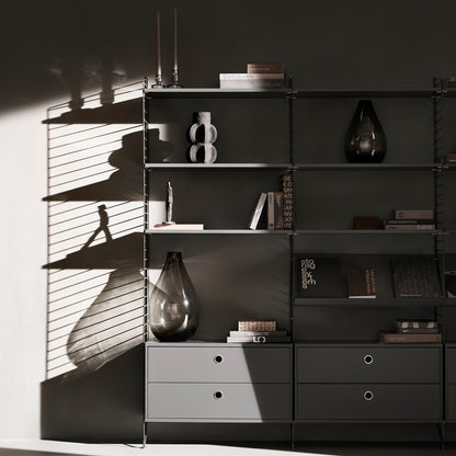 String System Floor Panels by String - Dark Grey