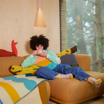 Banana Bolster Cushion by Donna Wilson