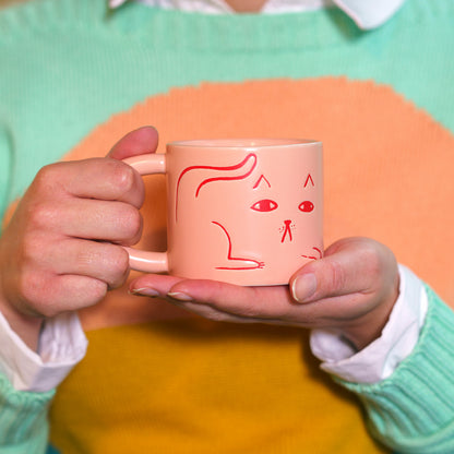 Cat Mug by Donna Wilson