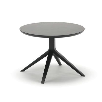 Scout Bistro Low Table by Karimoku New Standard - Grain Matte Black Lacquered Oak