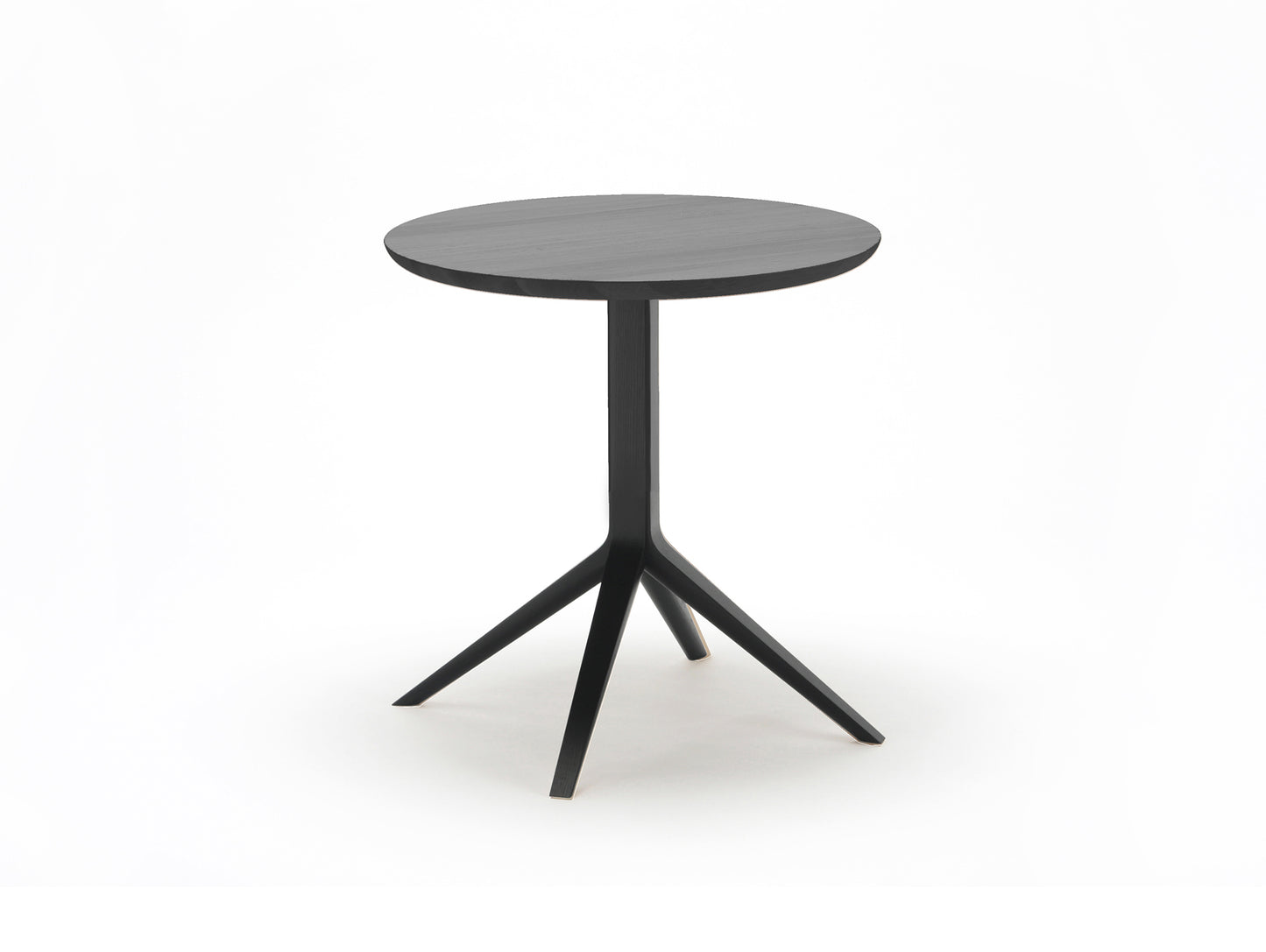 Scout Bistro Table by Karimoku New Standard - D70 / Grain Matte Black Lacquered Oak