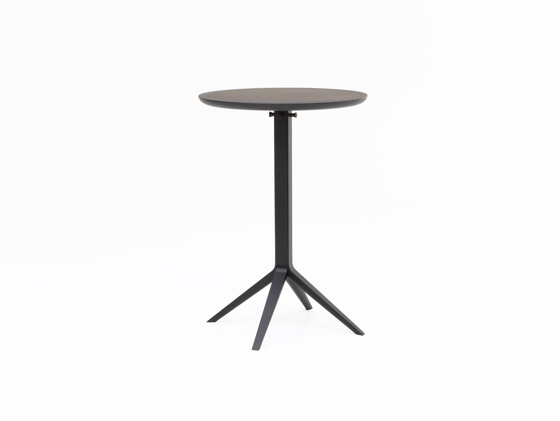 Scout Bistro Bar Table by Karimoku New Standard - Grain Matte Black Lacquered Oak