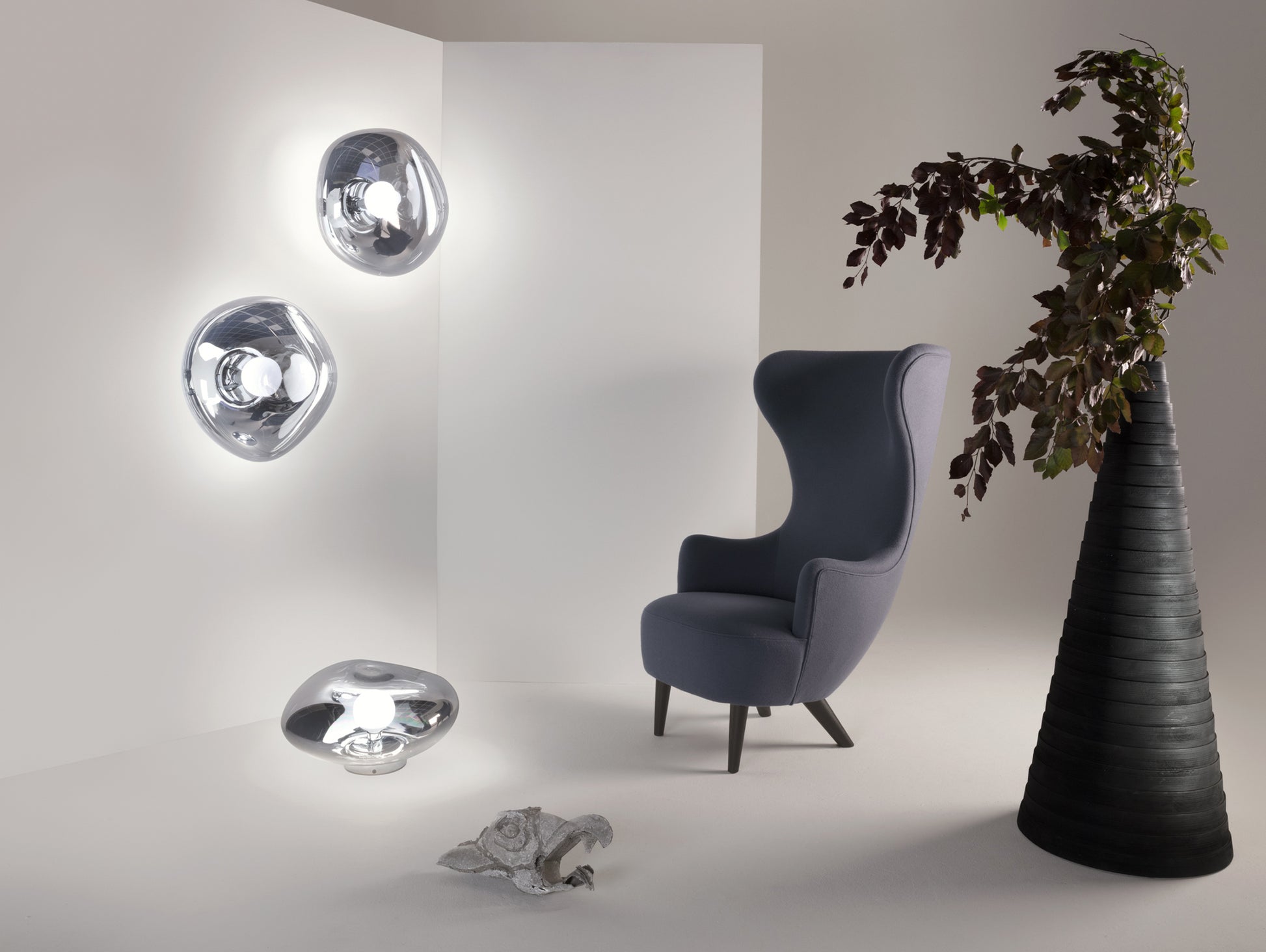 Melt Surface LED Wall Lamp by Tom Dixon