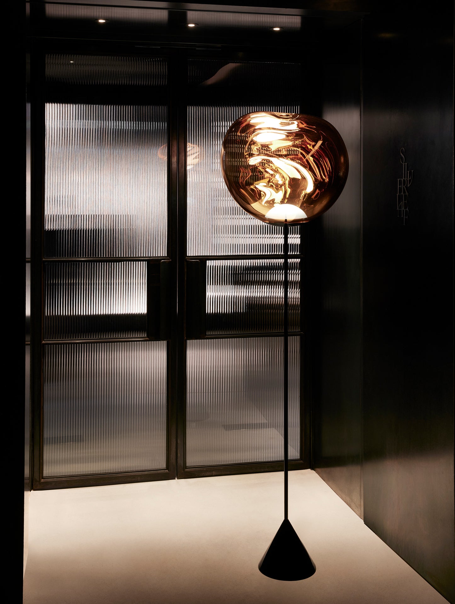 Melt LED Cone Slim Floor Lamp by Tom Dixon - Gold