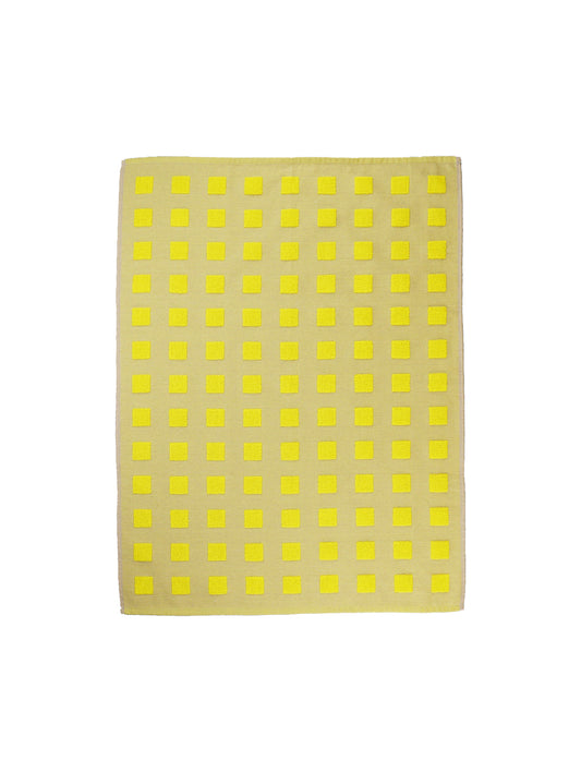 Squares Yellow/Oat Tea Towel by Wrap