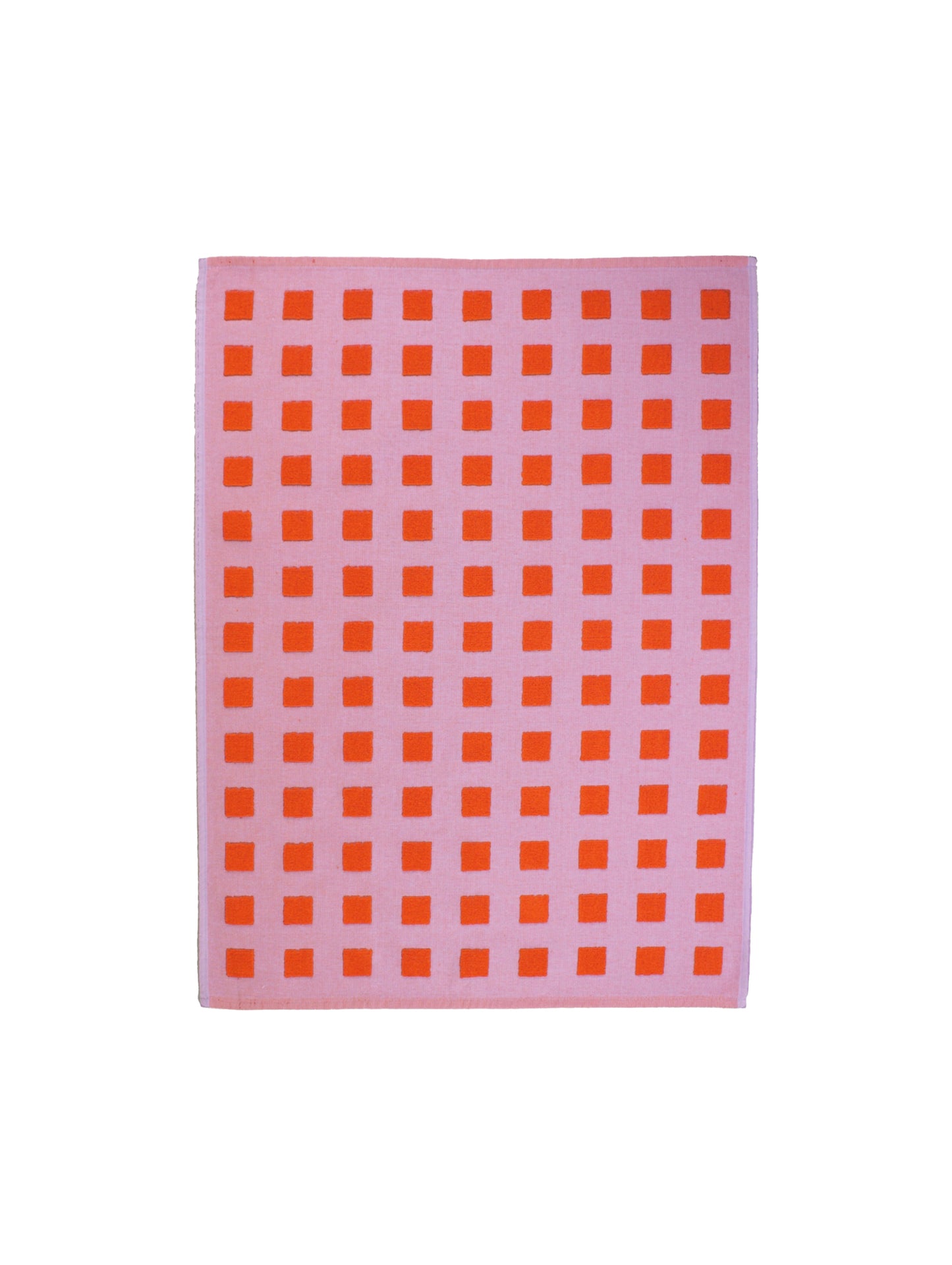 Squares Lilac/Warm Red Tea Towel by Wrap