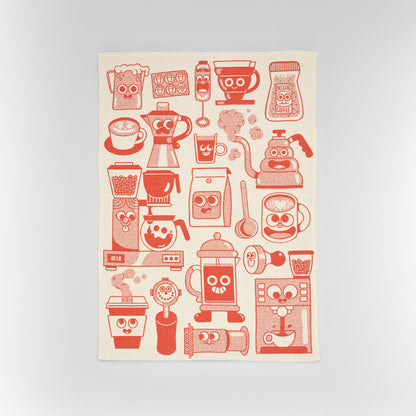 Coffee Time Tea Towel by Wrap