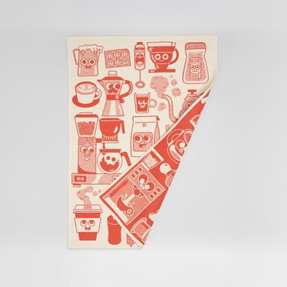 Coffee Time Tea Towel by Wrap