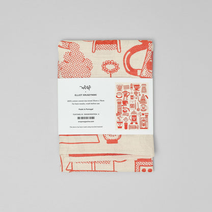 Coffee Time Tea Towel by Wrap