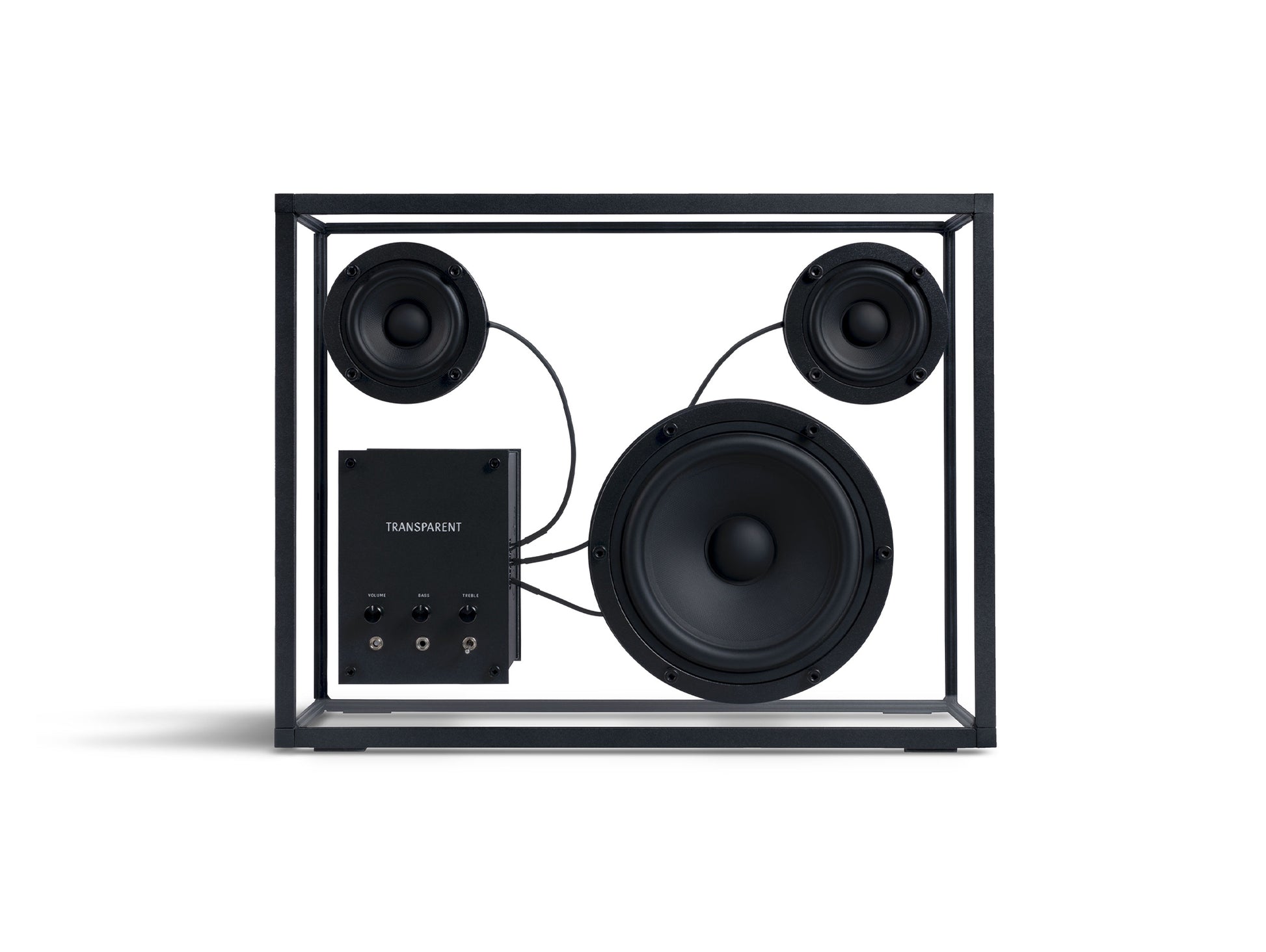 Large Transparent Speaker by Transparent - Black