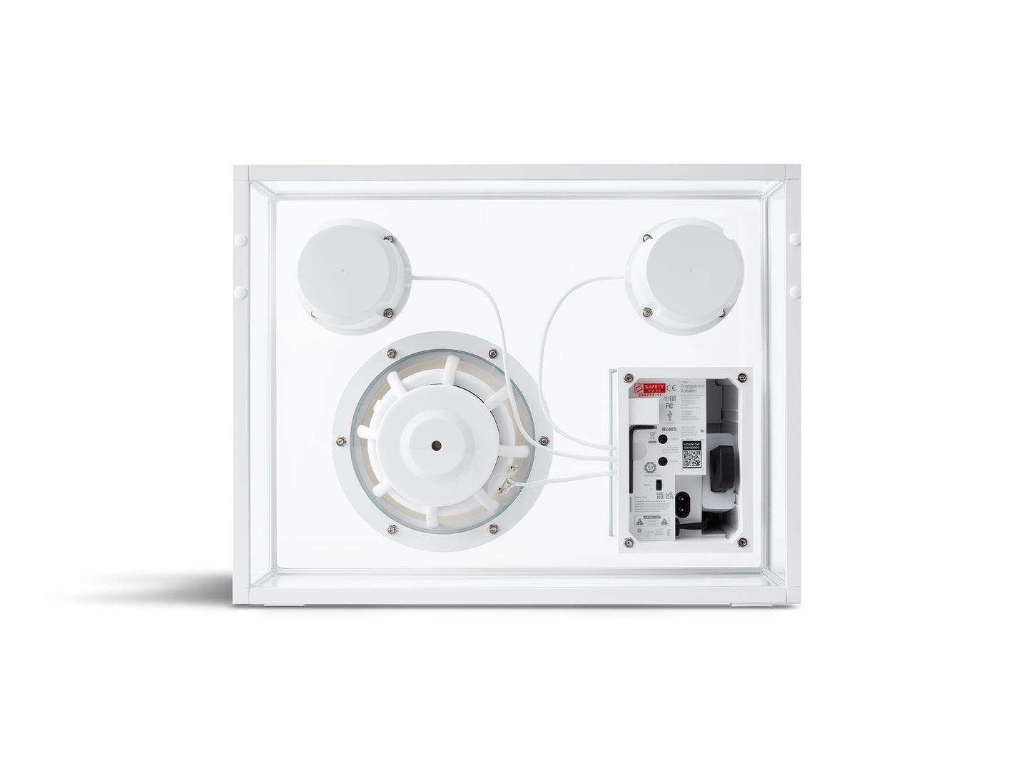 Large Transparent Speaker by Transparent - White
