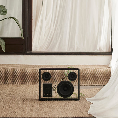 Large Transparent Speaker by Transparent - Black