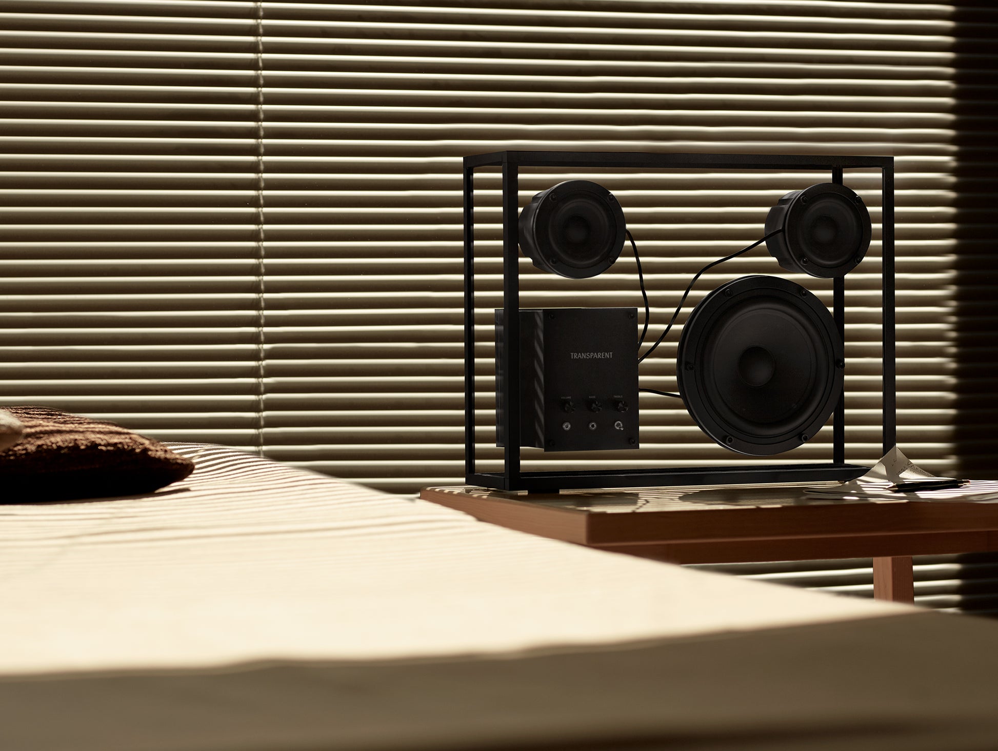 Large Transparent Speaker by Transparent - Black