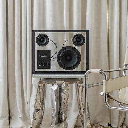 Large Transparent Speaker by Transparent - Black