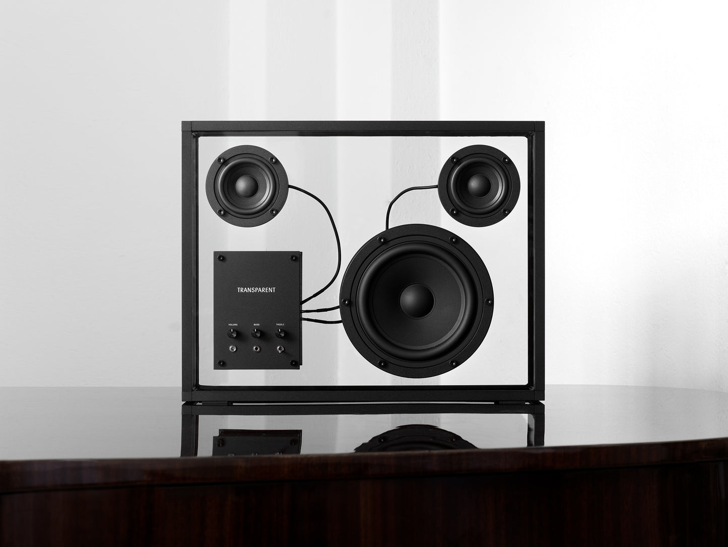 Large Transparent Speaker by Transparent - Black