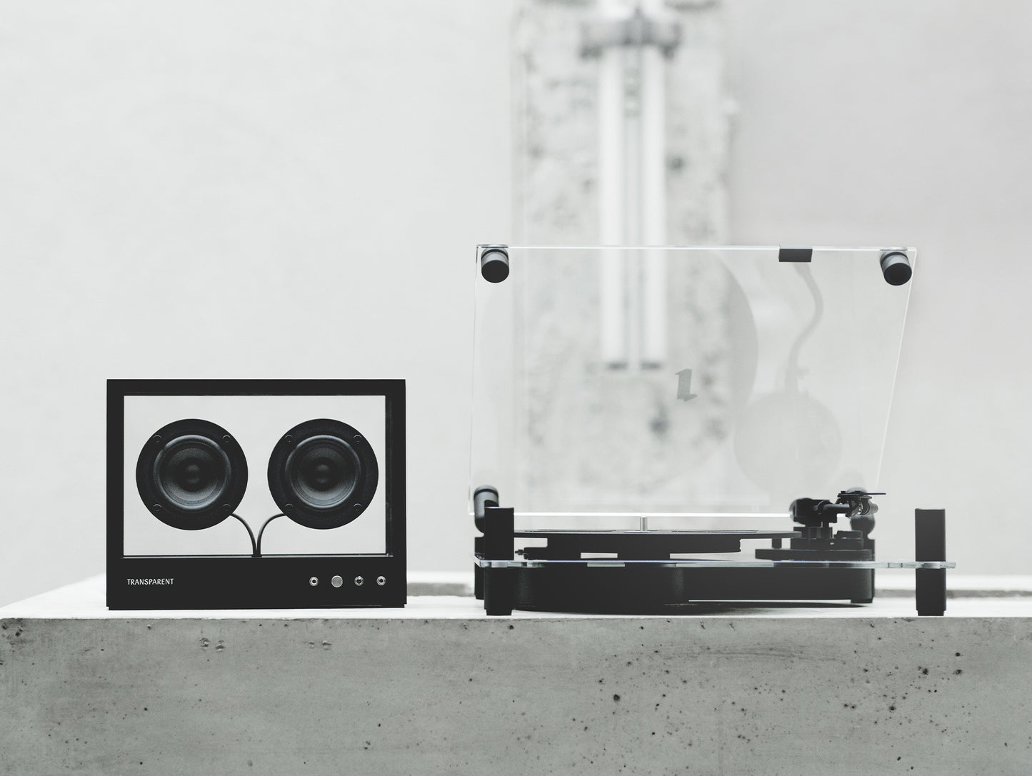 Transparent Turntable by Transparent - Black