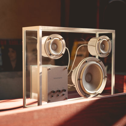 Large Transparent Speaker by Transparent - White