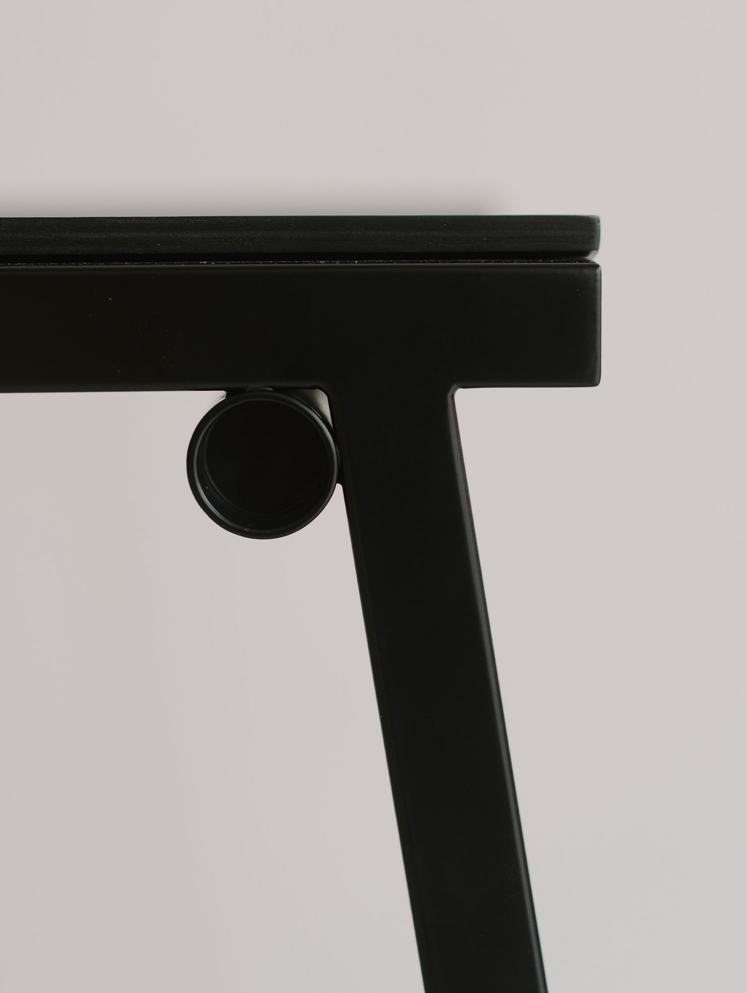 Taburete 8 Bar Stool by HAY - Black Lacquered Oak Seat / Black Base