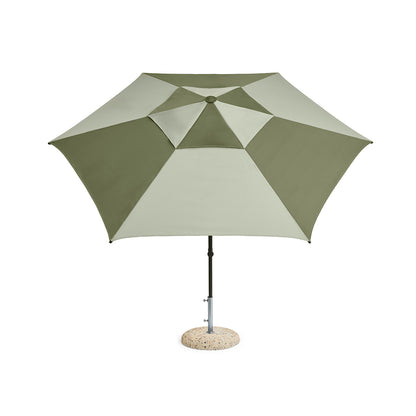 Terrazza Parasol by HAY - Hexagon / Green and Dark Green