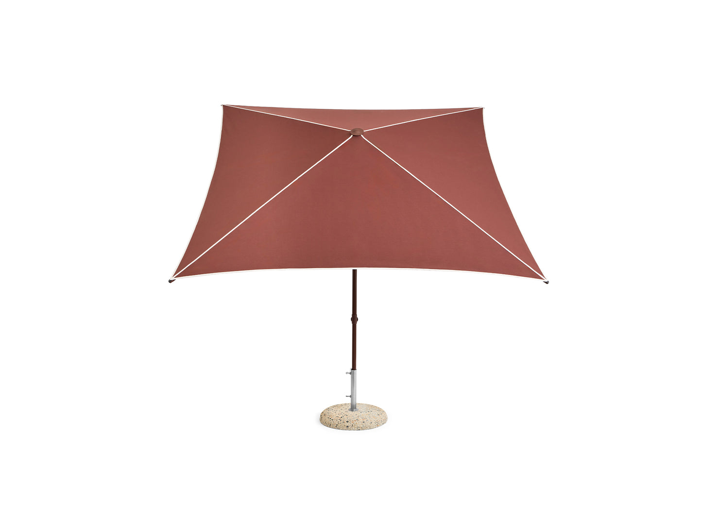 Terrazza Parasol by HAY - Square / Off White and Burgundy