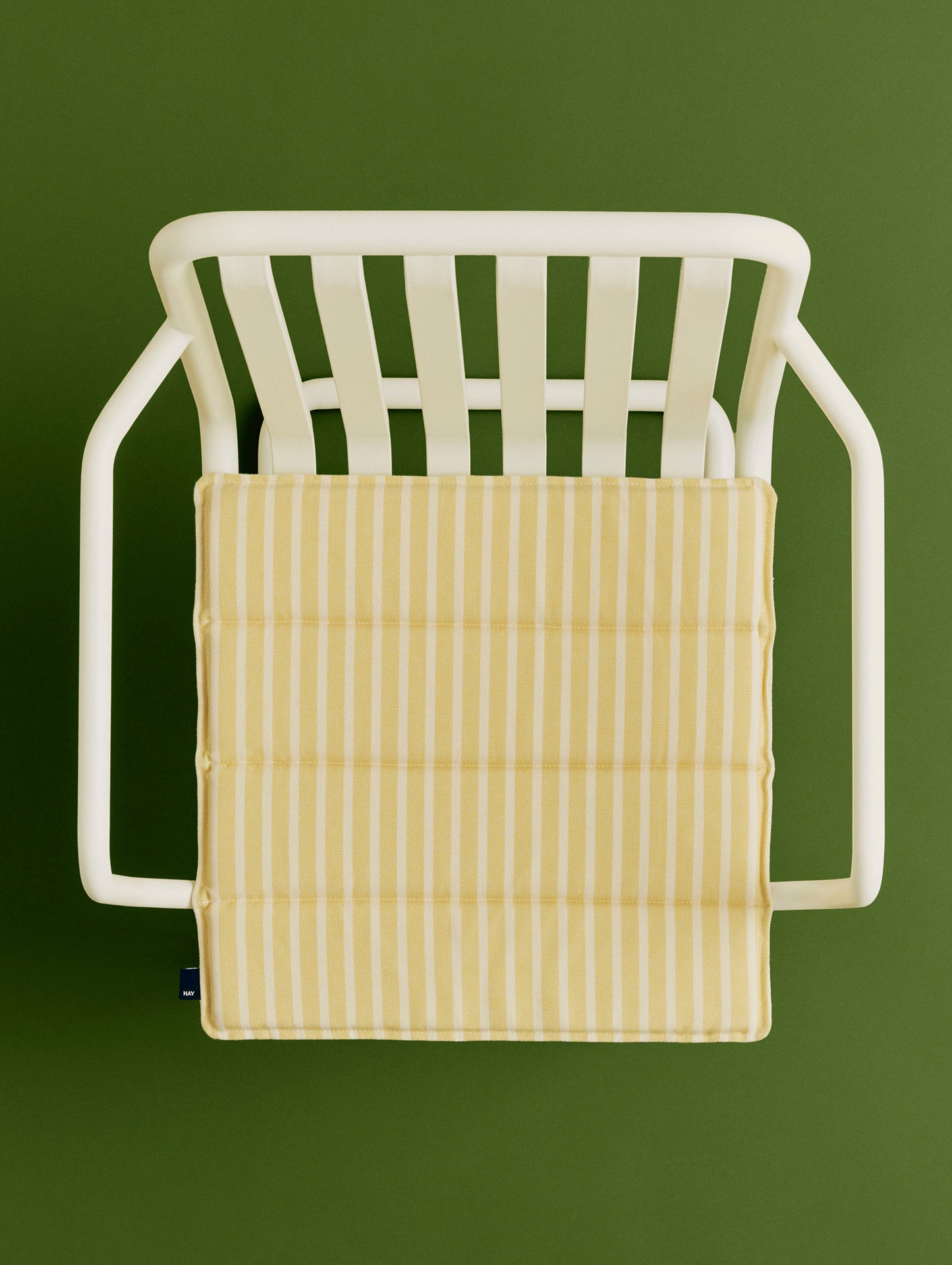 Terrazza Seat Cushion by HAY - Yellow Stripe