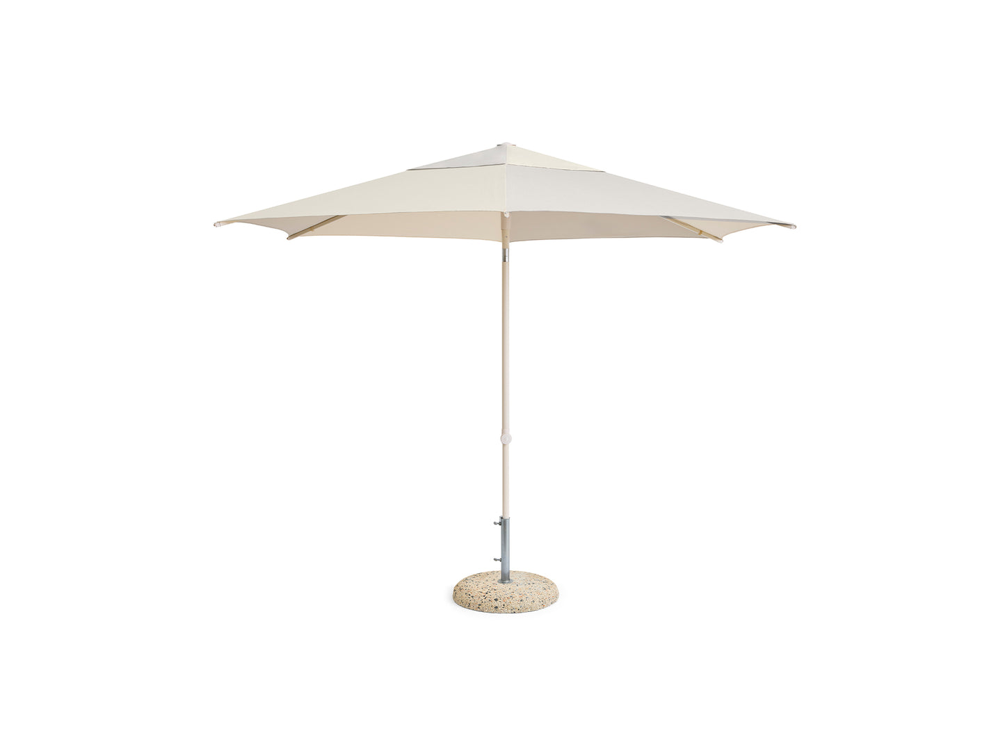 Terrazza Parasol by HAY - Hexagon / Off White and Grey