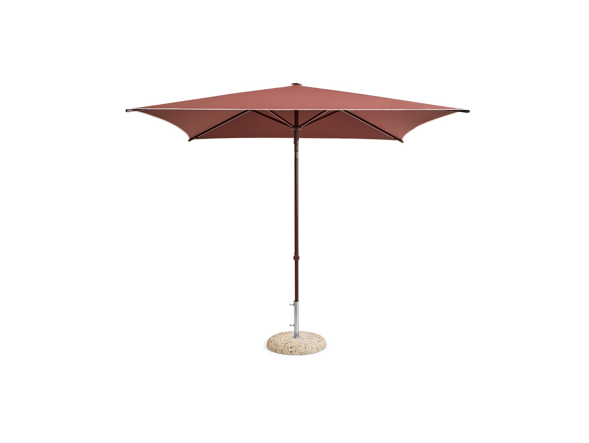 Terrazza Parasol by HAY - Square / Off White and Burgundy