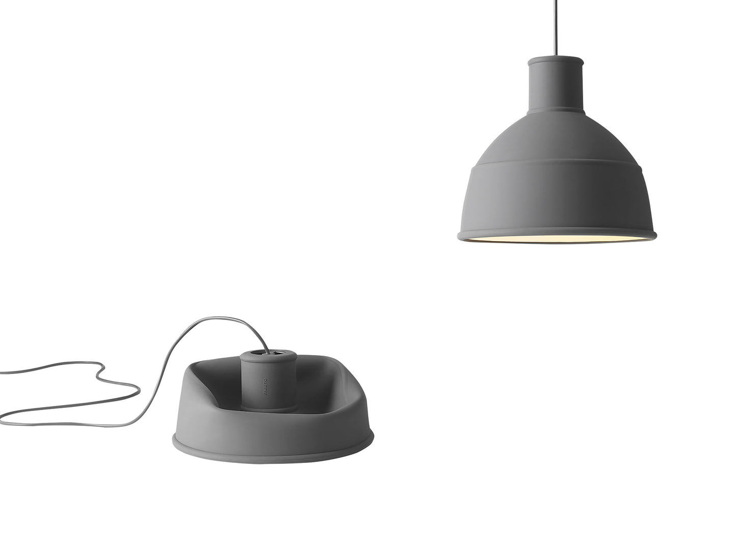 Unfold Pendant by Muuto - Dark Grey